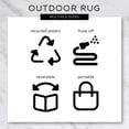 thumbnail image 4 of Design Imports Tapis d'Extérieur à Carreaux Buffalo Pierre et Blanc 4x6 Pi, 4 of 4