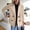 Khaki, variant on Hauaitttt 2025 Women's Spring Solid Color Button Open Coat Women's Commuting Business Coat Womens Long Coat plus Size Womens Winter Coat 4x Long Trench Winter Coat Anorak Winter Coats for Women plus