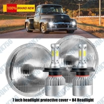 NEW Pair 7" Inch Round LED Headlights For Ford F1 1948 1949 1950 1951 1952