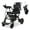 Black 2, variant on Folding Wheelchair - Ultra-Light Carbon Steel Frame with Smooth PU Wheels, Ergonomic Portable Transit Chair for Easy Transport