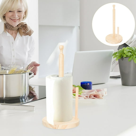 Moluckfu 1Set Countertop Paper Towel Holders for Kitchen Dish Towels Standing Design for Household Users