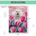 thumbnail image 5 of English Setter Tulip Flowers House Flag Hello Spring Summer Floral Dog Decor Flag Banner for Yard Outdoor 28X40 Inch Double Side, 5 of 6