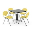 thumbnail image 5 of ofm pkg-brk-022-0010 breakroom package, gray nebula table/lemon yellow chair, 5 of 5