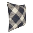 thumbnail image 3 of Velvet Rimmed Pillowcase Is Not Easy To Open Line Deformation Invisible Zipper Opening And Closing Only Pillowcase Does Not Contain Pillow Core Argyle Plaid Lightslategray_4 18"X18", 3 of 8