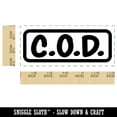 thumbnail image 2 of COD Cash on Delivery Bold Border Self-Inking Rubber Stamp Ink Stamper for Business Office - Black Ink - Small 1-1/2 Inch, 2 of 7