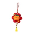 thumbnail image 4 of Colgante de Año Nuevo Peluche Mascota Zodiaco Orificio Decorativo Bendición Elaborado en Material Suave Adecuado para Regalo Decoración del Hogar Oficina Coche caqui, 4 of 10