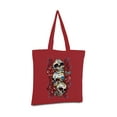 thumbnail image 2 of Awkward Styles Three Sugar Skull Tote Bag Skull Bags Skull Gifts for Day of the Dead Skull Accessories Gothic Gifts for He Dia de Los Muertos Accessories, 2 of 5