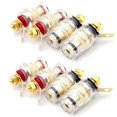 thumbnail image 1 of Juego de 8 terminales de altavoz de 4 mm con conector banana para amplificador., 1 of 5