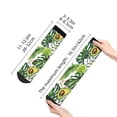 thumbnail image 5 of Bingfone Watercolor Green Tropical Design Patterned Men'S Women'S Casual Cotton Socks, 5 of 9