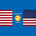 thumbnail image 4 of Kaufman - 4th of July American Flag Beach Towel - 2 Pack Set. 30" x 60", 4 of 9