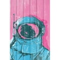 thumbnail image 2 of The Astronaut Painting Print on White Wood, 2 of 7