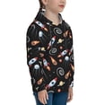thumbnail image 3 of Sikiie Space Rocket Youth Hoodie Sweatshirt Pullover Hooded Classic Casual Essentials Hoodiefor Boys Girls Kids -Large, 3 of 6