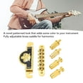 thumbnail image 3 of Guitar Roller Saddle Bridge,6mm Roller Bridge Saddles Tremolo System Bridges Set For, 3 of 8