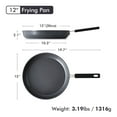 thumbnail image 6 of SENSARTE 12 Inch Ceramic Frying Pan Skillet, Gray Nonstick Omelet Pan, Healthy Chef's Pan, Kitchen Egg Pan with Anti-Scald Handle, Induction Compatible, 6 of 9