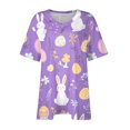 thumbnail image 2 of Camisas de Manga Larga para las Mujeres Cuello Redondo Impreso de Ajuste Suelto, Top de Moda de Verano Sexy para el Uso Diario, 2 of 6