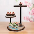 thumbnail image 4 of Soporte De Pastel De Madera Soporte Decorativo Decoración Fruta Para Fiesta Festival Boda Baoblaze Puesto de pasteles, 4 of 8