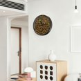 thumbnail image 6 of Indoor 12' Voice-Activated Luminous Decoration Wall Clock With LED Night Light Black&gold Baroque Pattern, 6 of 8