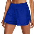 thumbnail image 2 of Aayomet Women’s Paperbag High Waist Drawstring Shorts Cotton Comfy Summer Casual Shorts with Pockets Women,Blue XXL, 2 of 3