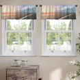 thumbnail image 2 of LALILO Kitchen Curtain Valance Road And Mountains With Foggy Rod Pocket Window Curtain 52"x 18" Set of 2, 2 of 5
