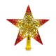 thumbnail image 2 of Estrella De Cinco Puntas Adorno para la punta del árbol de Navidad, de plástico rojo, 21 cm, 1 unidad JASKFLY, 2 of 6