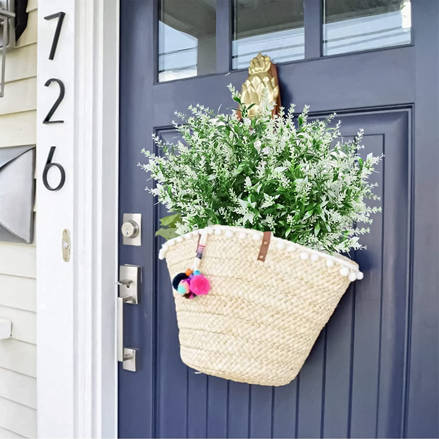 Morttic 16 Bundles Artificial Lavender Plants Outdoor for Home Decoration, Fake Flowers Plastic for Wedding Kitchen Garden Window Box Porch Office Indoor Decor