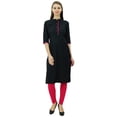 thumbnail image 1 of Phagun Kurti Uni en Coton Tunique de Designer Col Mandarin Kurta Ethnique Décontractée Blouse, 1 of 2