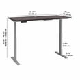 thumbnail image 3 of Bush Business Move 60 Series 60" x 30" Adjustable Standing Desk in Storm Gray, 3 of 7