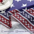 thumbnail image 4 of 4th of July Tablecloth Rectangle 60 x 102 Inch American Flag Star Patriotic Independence Day Table Cloth, Soft Polyester Fabric Table Cover for Memorial Day, Veterans Day, Blue, 4 of 5