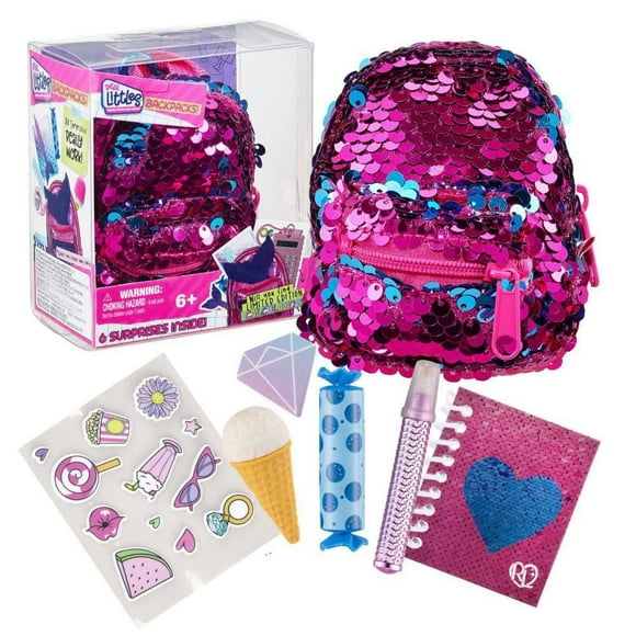 Real Littles - Collectible Micro Backpack with 6 Stationary Surprises Inside! (English)