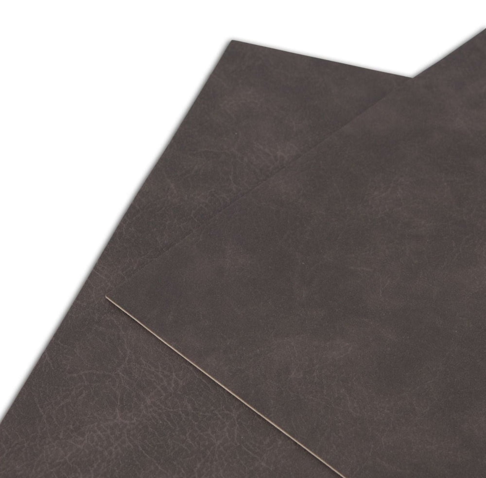 Ala Carte by Dainty Home Florence Solid Textured Faux Leather Placemats – Set of 4, Reversible, Non-Slip, Washable, Heat & Tear Resistant – 12x18 in Dining Table Mats