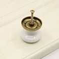 thumbnail image 4 of KYAIGUO 2 PCS Vintage Goldenrod Pattern Round Ceramic Dresser Drawer Cabinet Knobs with 1in Screws, 4 of 5