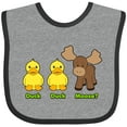 thumbnail image 3 of Inktastic Duck Duck Moose? Boys or Girls Baby Bib, 3 of 4