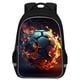 thumbnail image 1 of Mochila escolar TILYTADLY 44x14x30 cm con estampado de fútbol, 1 of 7