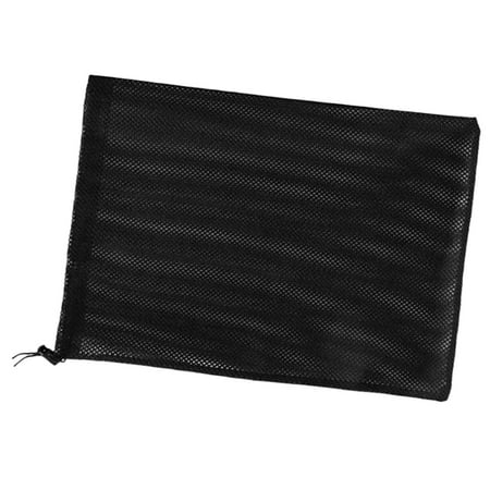 Fiocias Drawstring Mesh Bag Sturdy Sport Equipment Bags Drawstring Net Bag Multifunction 23cmx23cm