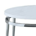 thumbnail image 3 of Avilla Round Nesting Coffee Table White and Chrome, 3 of 5