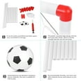 thumbnail image 1 of Easily Assembled Children Football Game, Sturdy Enough Plastic Rounded Edge Soccer Goal Set, For Children Kids, 1 of 8