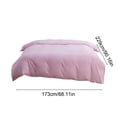 thumbnail image 3 of Linnome Quilt Cover Soft Washed Cotton Solid Color for Student Dormitory Bedding 68.1x90.2in Pink, 3 of 7