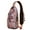 Indian Paisley, variant on Indian Paisley Sling Backpack – Boho Floral Crossbody Daypack, Lightweight Anti-Theft Travel Bag with Adjustable Strap & Multi-Pocket Design