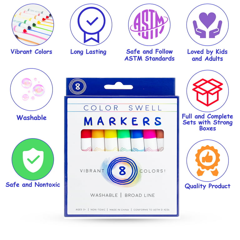 Color Swell Marker Bulk Pack (6 Packs, 8 Markers/Pack), 1 - Ralphs