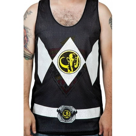 - Power Rangers Black Ranger Reversible Mesh Tank Top