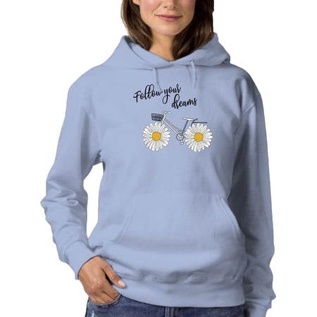 Follow Your Dreams Daisies Hoodie Women - Women Hoodie Small