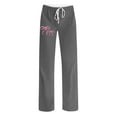 thumbnail image 5 of Fengactive Women's Bow Print Plus Size Pajamas Pants Comfy Elastic Waist Loose Straight Leg Pjs Bottom Lounge Sleepwear, 5 of 6