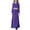 Purple, variant on Girls Long Sleeve Crew Neck Dress, Solid Color Maxi Dress for Kids, Comfortable Everyday Casual Wear, Loose Fit Stretchy Dress for School and Play Black L
