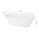 thumbnail image 4 of Tina Baño Lujo Rack and Pack Bañera Dubai Fibra de Vidrio 169x75.5x59 Cm, 4 of 4