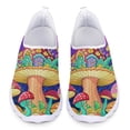 thumbnail image 1 of Zapatos casuales con estampado de hongos psicodélicos para mujer, nuevos zapatos planos deportivos de moda para exteriores, zapatos de malla ligeros y transpirables para verano y otoño, 1 of 5