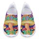 thumbnail image 1 of Zapatos casuales con estampado de hongos psicodélicos para mujer, nuevos zapatos planos deportivos de moda para exteriores, zapatos de malla ligeros y transpirables para verano y otoño, 1 of 5