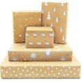 thumbnail image 1 of Rollo de papel de regalo navideño Kraft YONGSHENG 5 patrones 39 x 17 pulgadas, 1 of 5