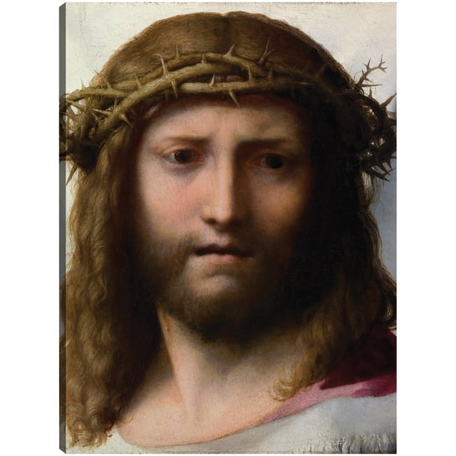 Cuadro Decorativo - Cabeza de Cristo (1525-1530) Jr Impresión en canvas, estrechado.