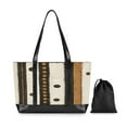 thumbnail image 7 of FORMRS Canvas Laptop Tote Bag for Women with 15.6" Computer Compartments Shoulder Handbag, Beige Abstract Dots, 7 of 7