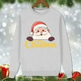 thumbnail image 5 of Fiaer Christmas Family Sweatshirts Matching Funny Santa Graphic Trendy Xmas Pullover Long Sleeve Crew Neck Loose Fit Holiday Tops Women L, 5 of 5